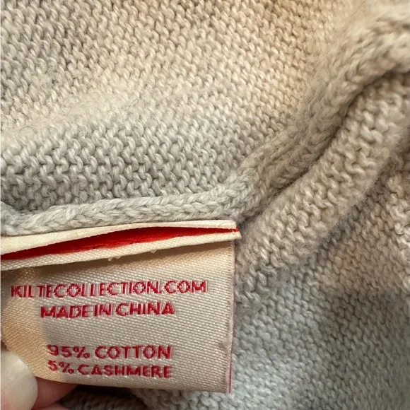 Kilte Los Angeles Gray Half-Zip Women's Sweater - Picture 5 of 9